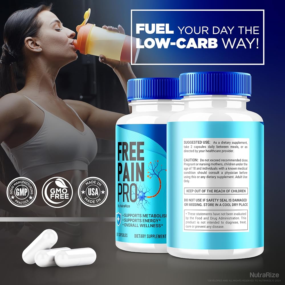 NutraRize Free Pain Pro Capsules All Natural Wellness Support - 60 Capsules - image 8