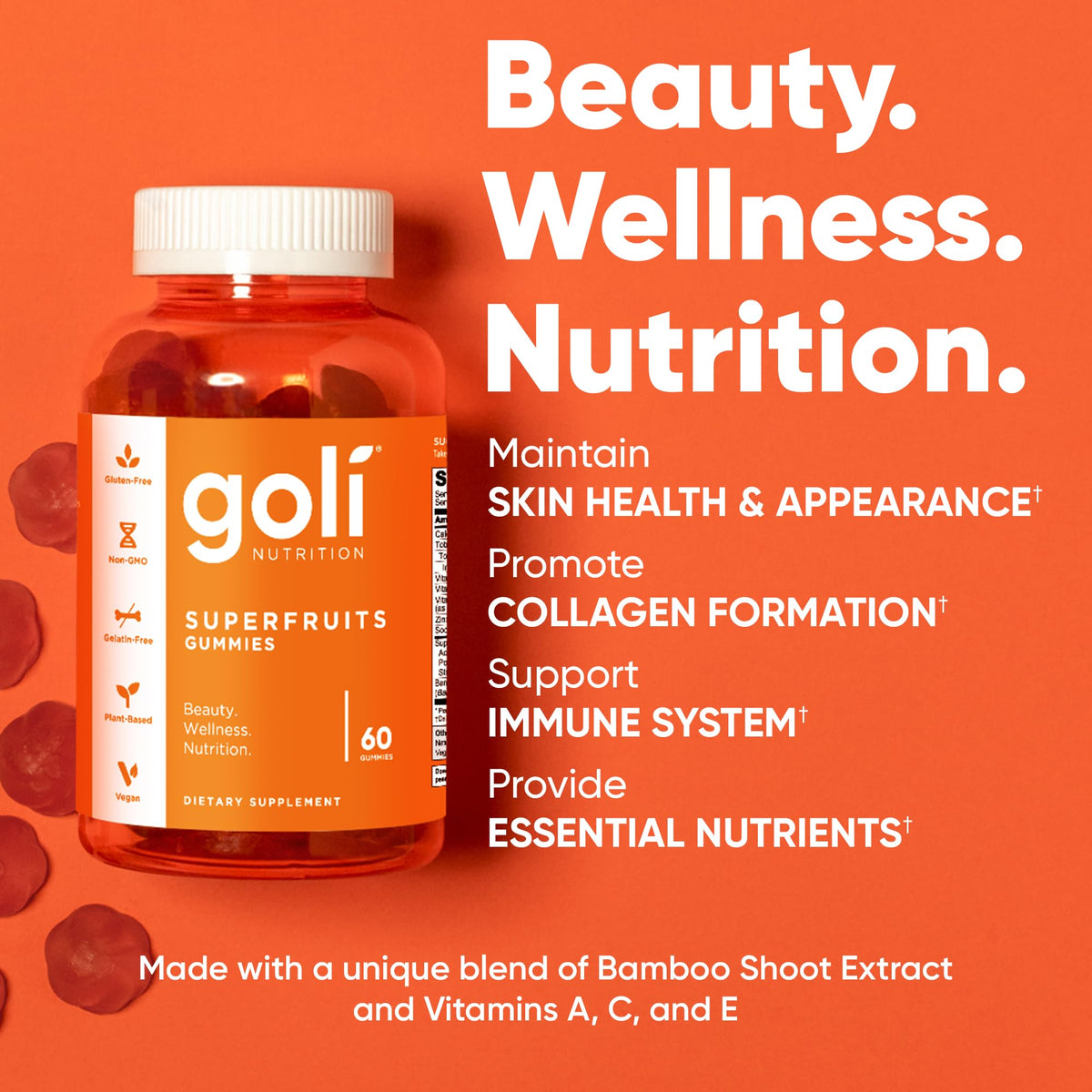 Goli Gummy Superfruits Beauty Wellness Nutrition Vegan