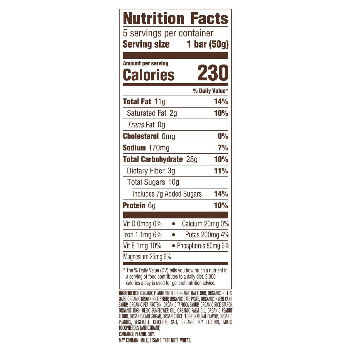 CLIF Bar Nut Butter Peanut Butter Energy Snack Bar - 5 Pack - image 2
