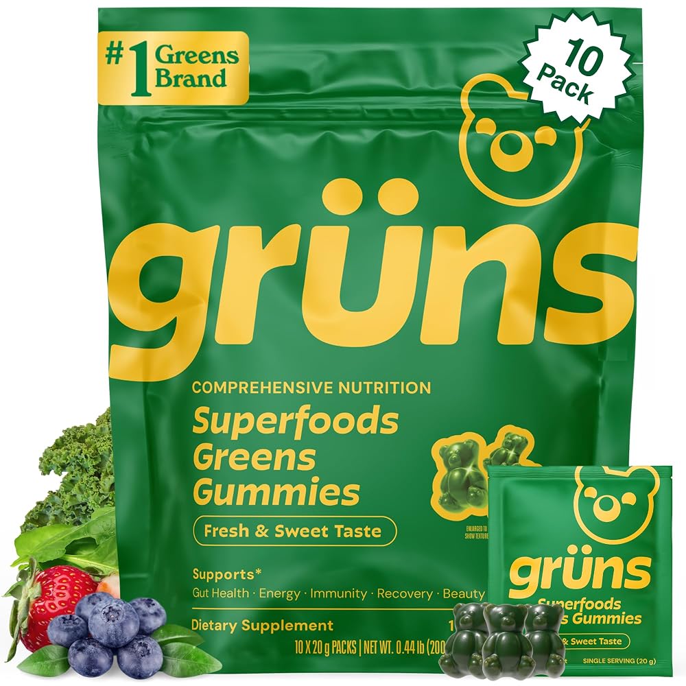 Grüns Gruns Adult Super Greens Multivitamin Gummies