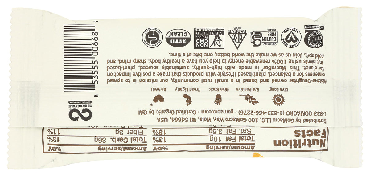 GoMacro MacroBar Organic Vegan Protein Bar Coconut Almond - 1 Bar - image 3