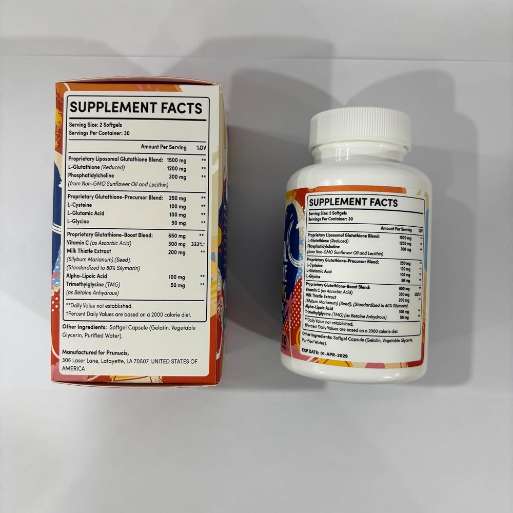 Prunucis Liposomal Glutathione, Pure Reduced L-Glutathione - image 6
