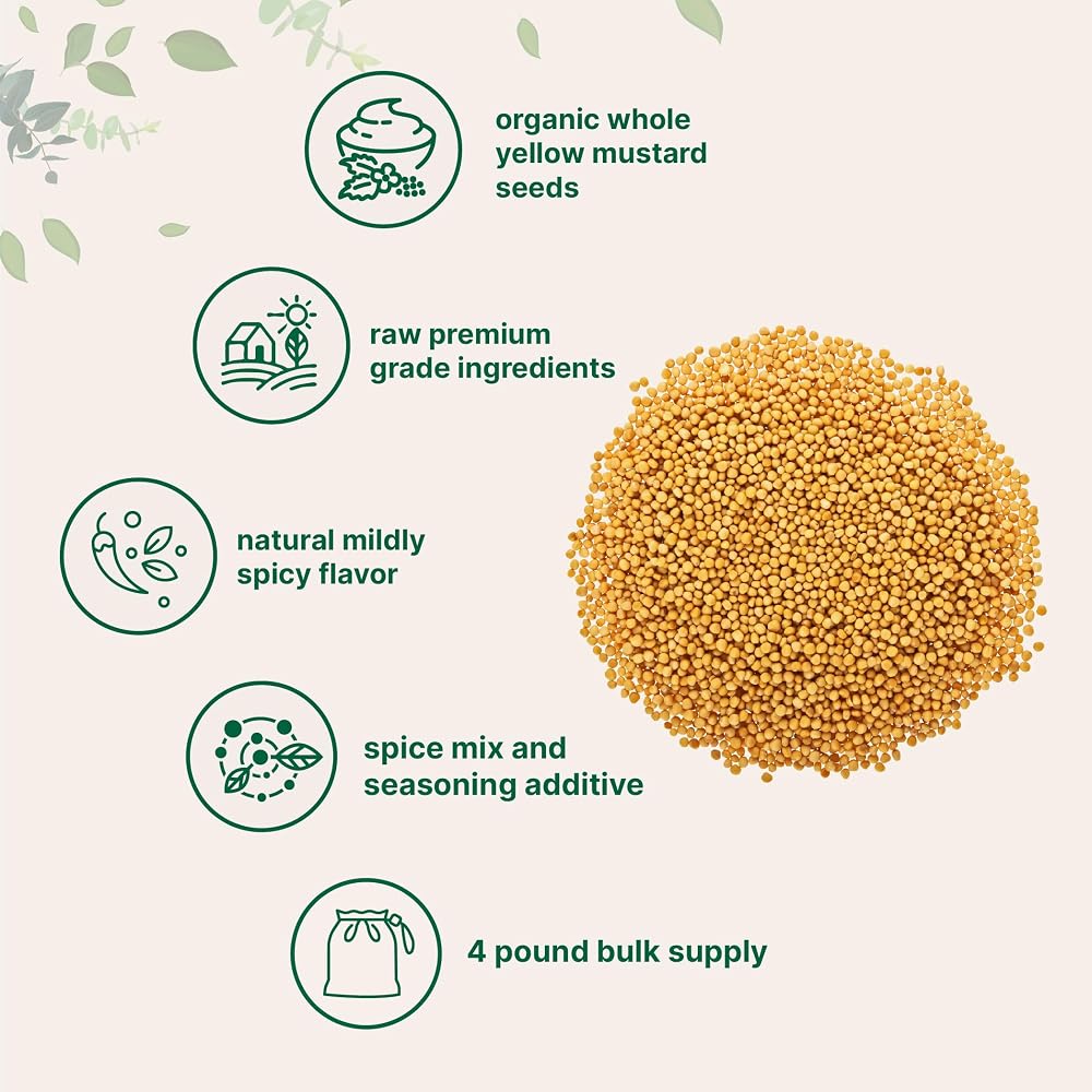Micro Ingredients Organic Whole Yellow Mustard Seeds - 64 oz - image 3