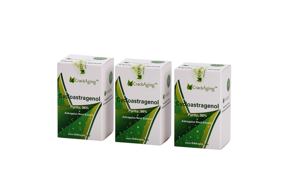 Crackaging Cycloastragenol 98% Cellular Vitality Supplement - 90 Capsules