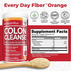 Health Plus Colon Cleanse Fiber Powder Orange - 9 oz - image 3