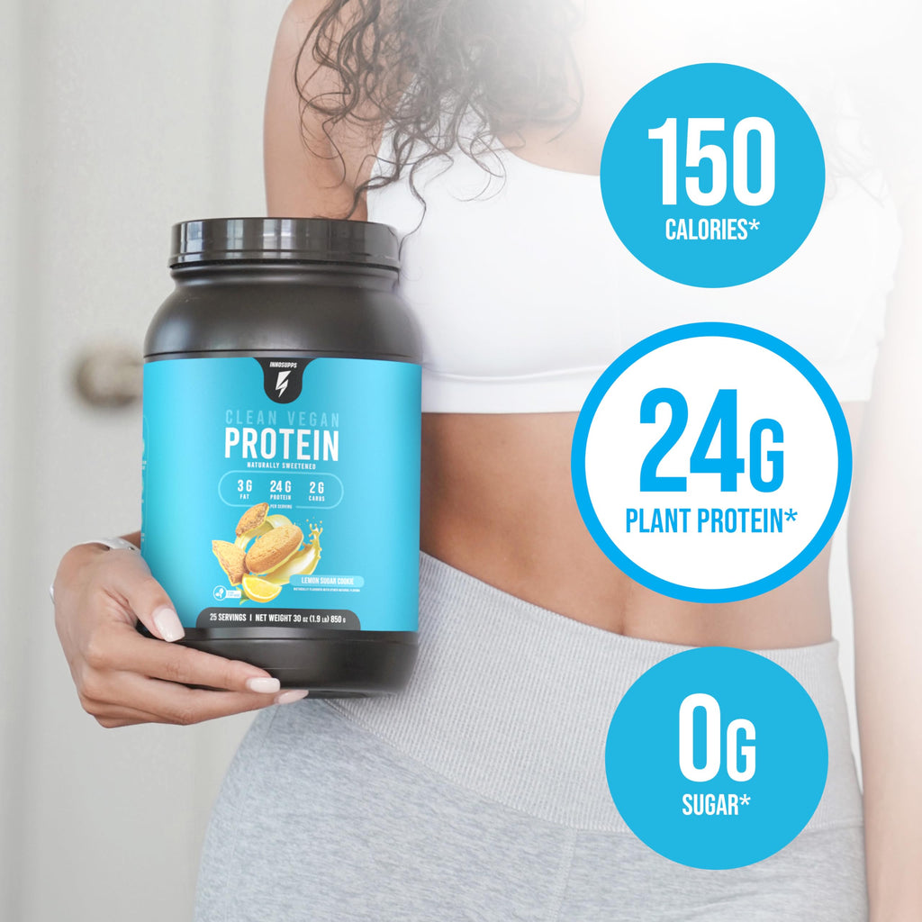 InnoSupps Clean Vegan Protein Powder Lemon Sugar Cookie - 30 oz - image 5