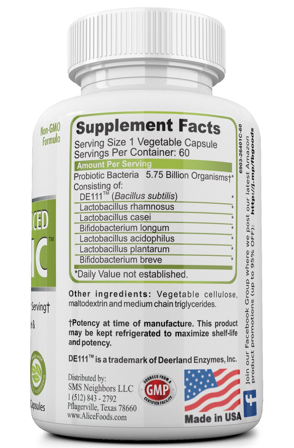 Alice Foods Bifidus Best Advanced Probiotic - 60 Capsules - image 2