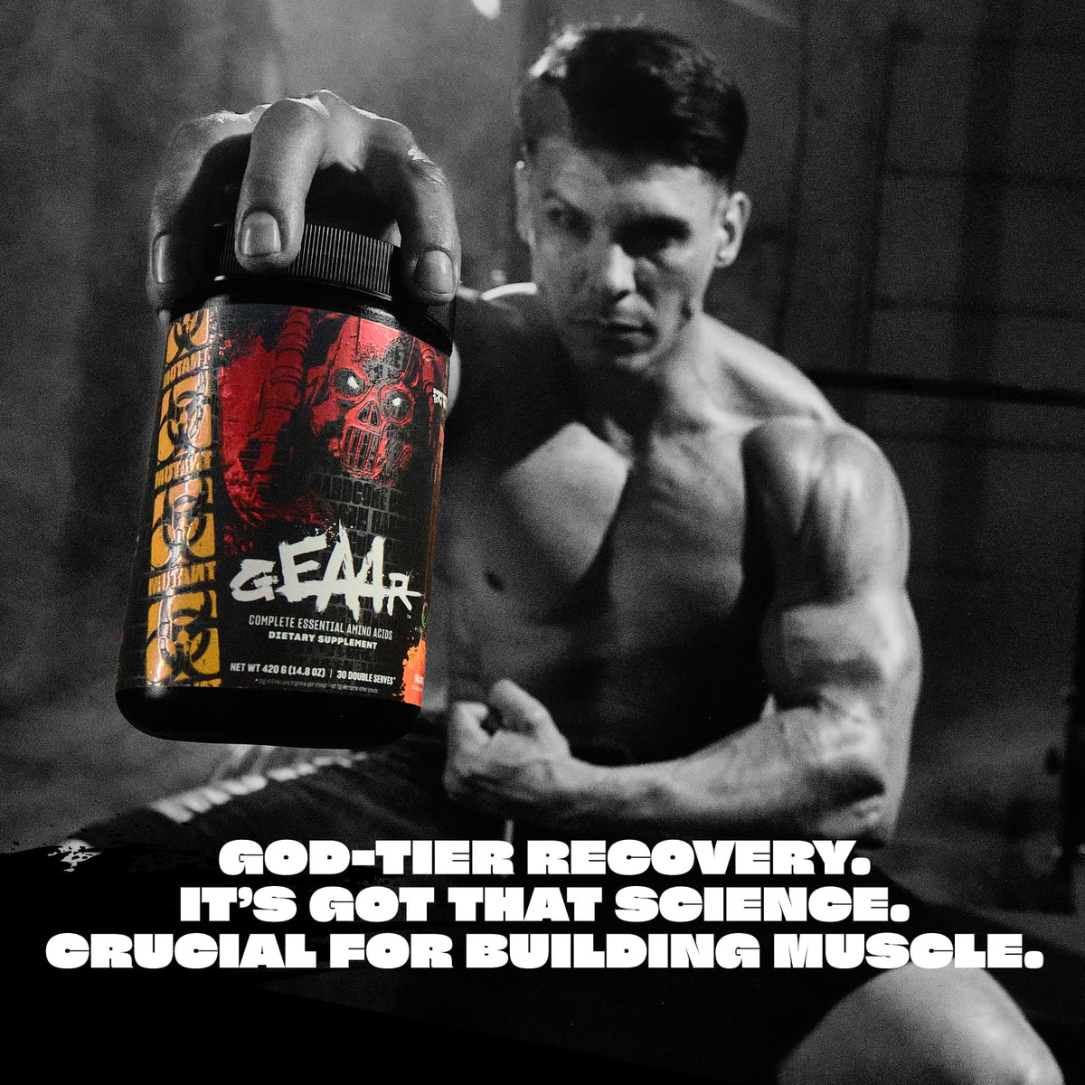 Mutant GEAAR, 10g EAAs + Arginine, Electrolytes, Vegan, 30 Servings