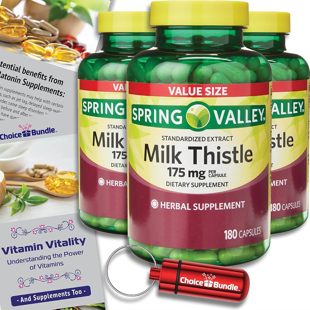 Choice Bundle Spring Valley Standardized Extract Milk Thistle Dietary