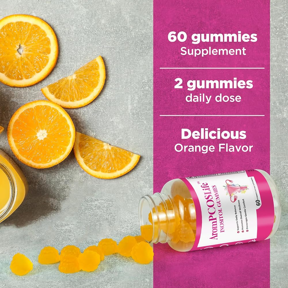 Aromlife Inositol Gummies for Women with Folate & B Vitamins - 60 Count - image 7