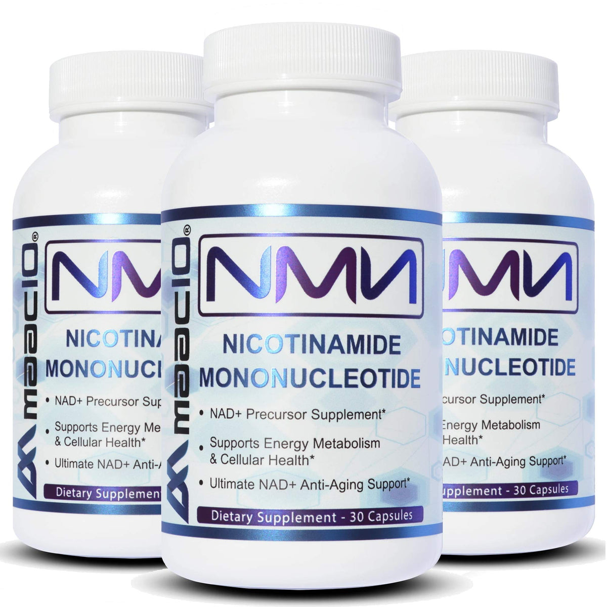 MAAC10 NMN 125mg Supplement NAD+ Support - 3 Pack
