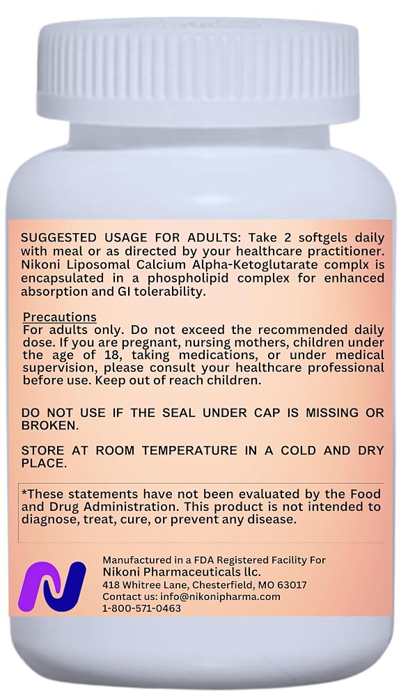 NIKONI Liposomal Calcium AKG 1500mg