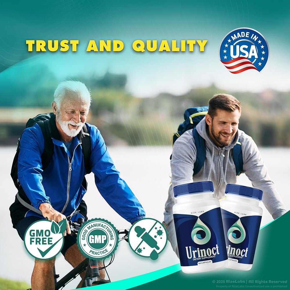 rize labs Urinoct Prostate Supplement Herbal Blend - 180 Capsules - image 7