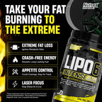 Nutrex Research Lipo6 Black Intense Thermogenic Fat Burner - 60 Capsules - image 2