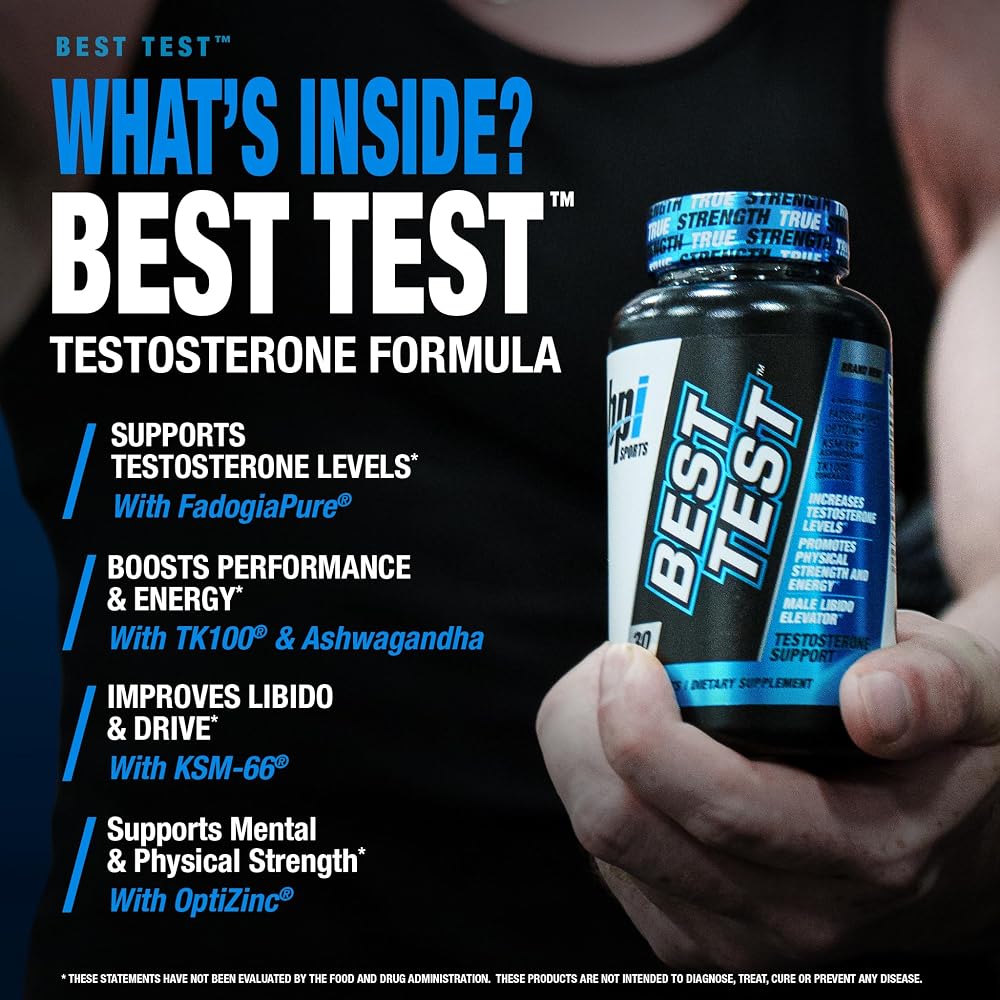 BPI Sports Best Test Testosterone Booster for Men - 30 Servings - image 5