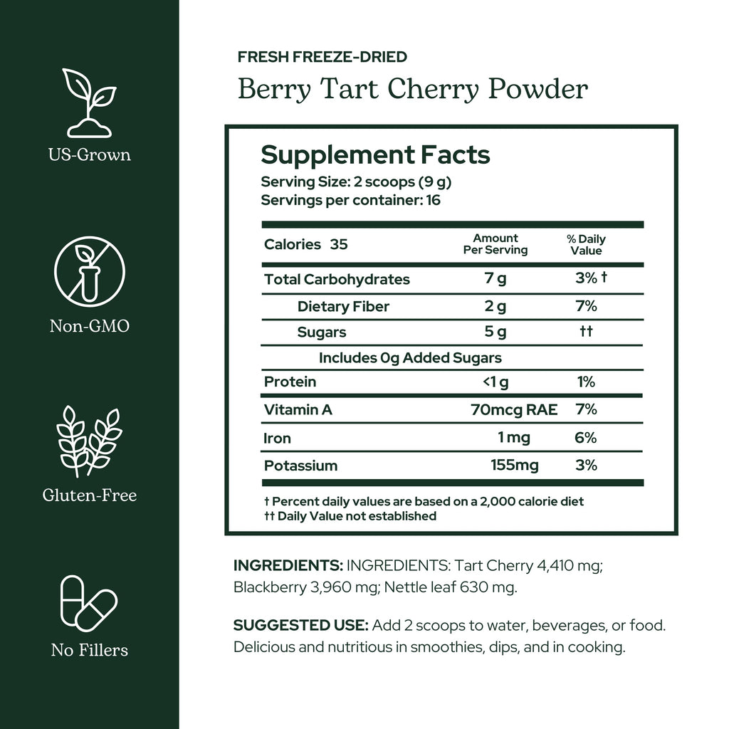 Eclectic Institute Berry Tart Cherry Powder Joint Support - 144g - image 2