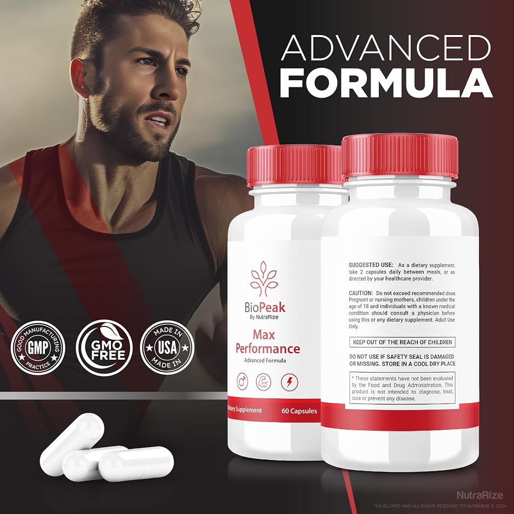 NutraRize Biopeak Advanced Formula All Natural Supplement - 180 Capsules - image 6