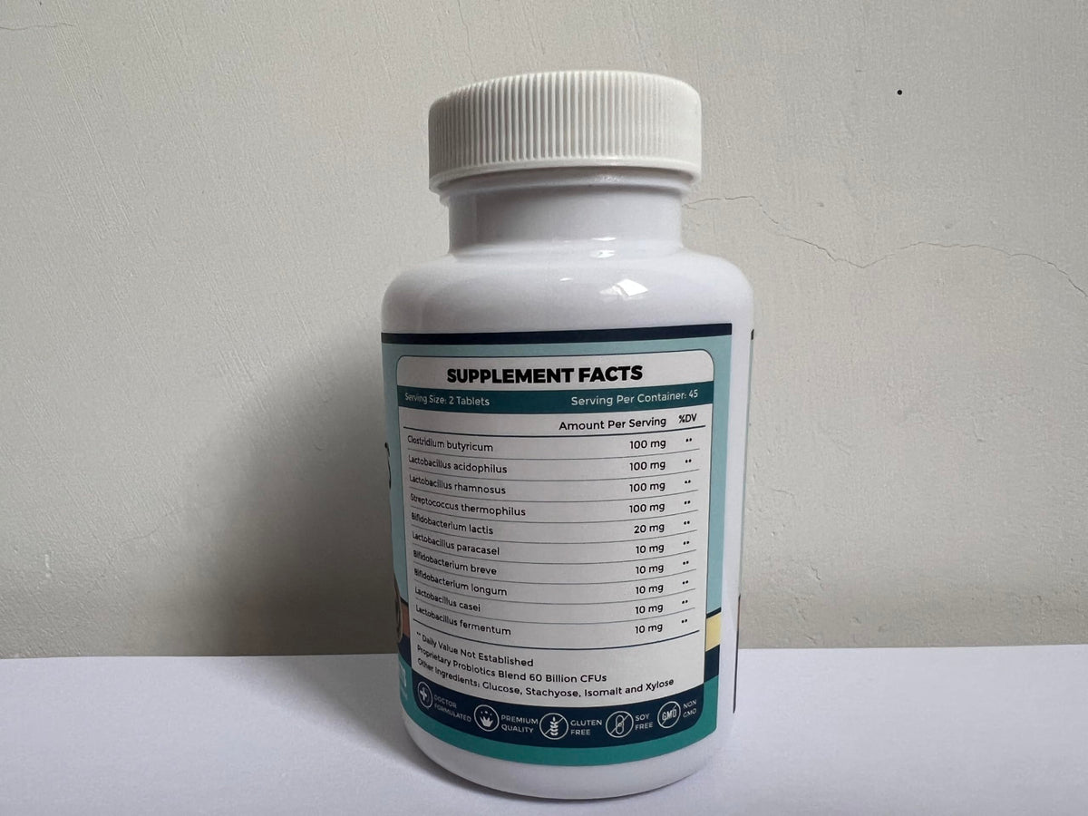 ZEBORA Probiotics for Men Digestive Health 60 Billion CFU - 90 Tablets - image 9