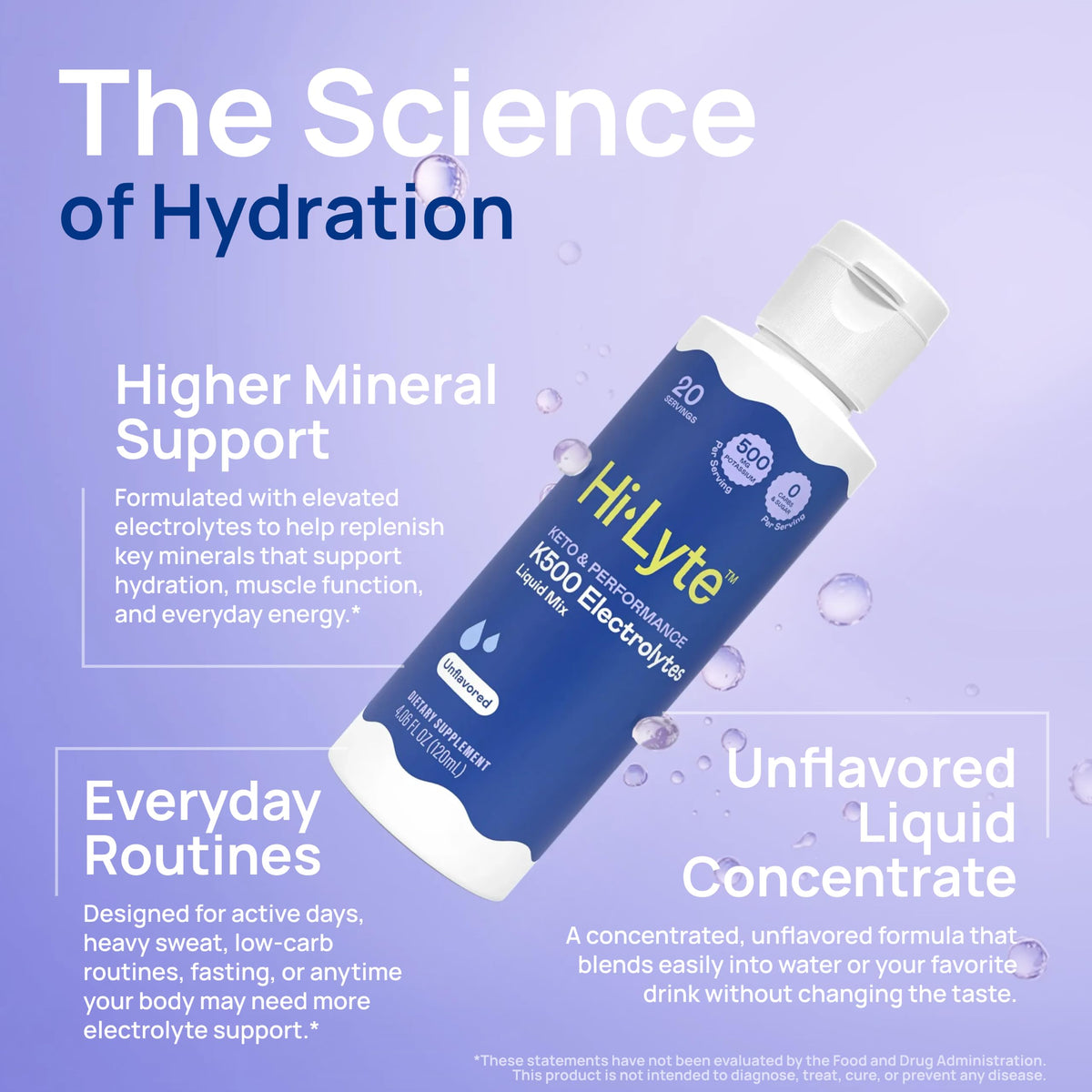 Hi-Lyte Keto Unflavored Electrolytes Concentrate - 40 Servings - image 4