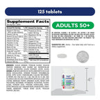 Generic Equate Adult 50+ One Daily Complete Multivitamin - 125 Tablets - image 6