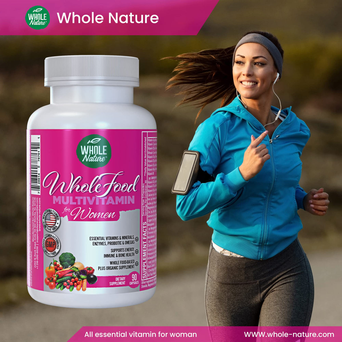 Whole Nature Whole Food Multivitamin for Women - 90 Capsules - image 4