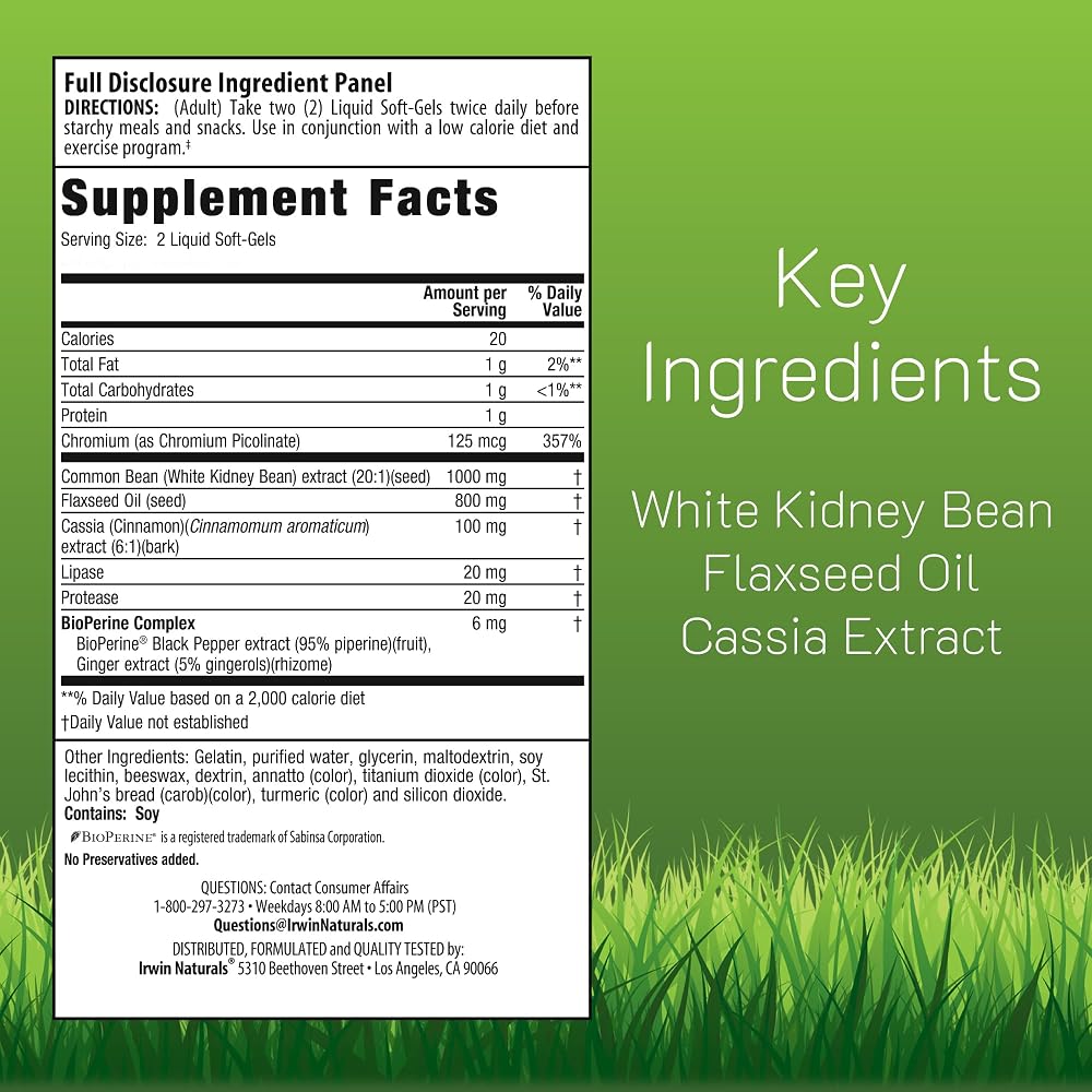 Irwin Naturals 3-in-1 Carb Blocker - 75 Softgels - image 2