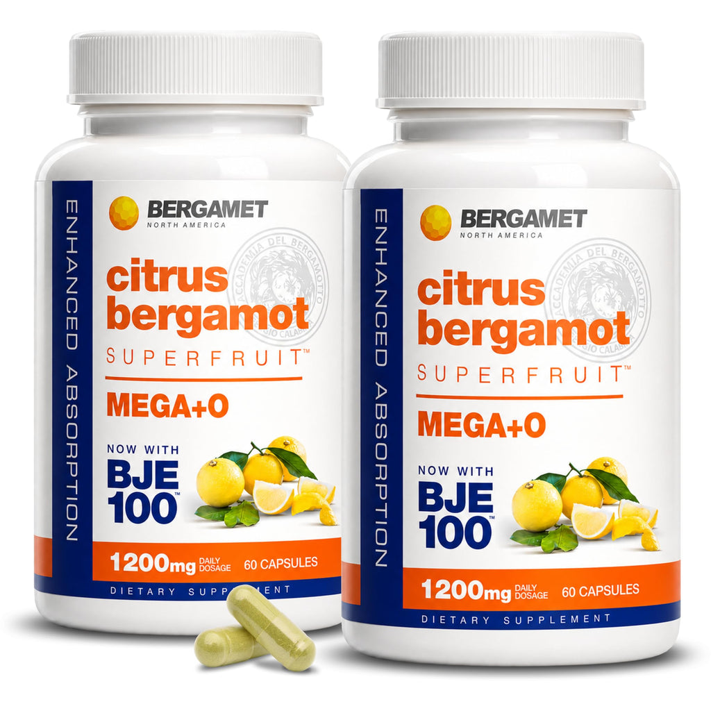 BergaMet Citrus Bergamot Supplement 1200mg - 120 Capsules