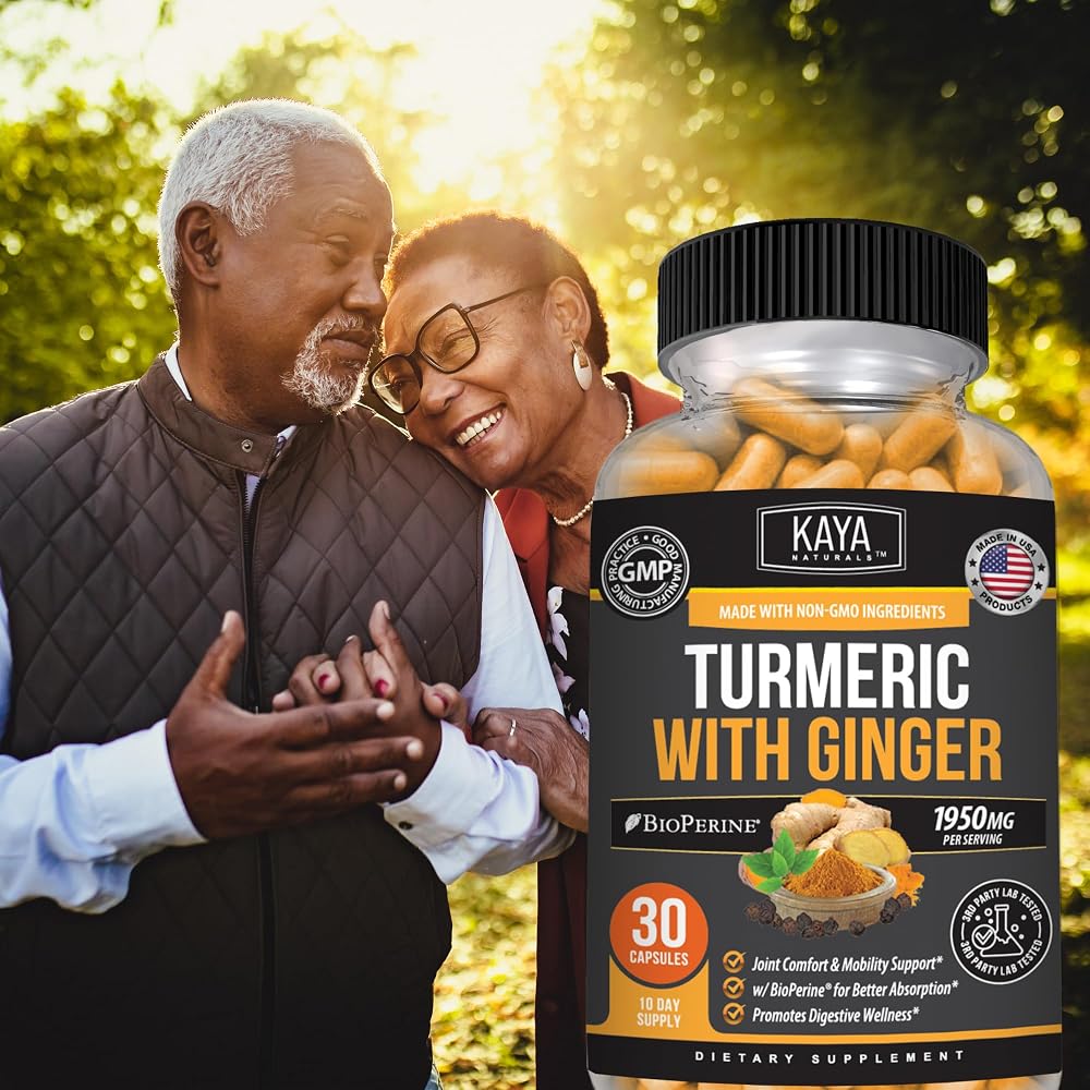 Kaya Naturals Turmeric Curcumin Supplement with Ginger & Bioperine - image 9