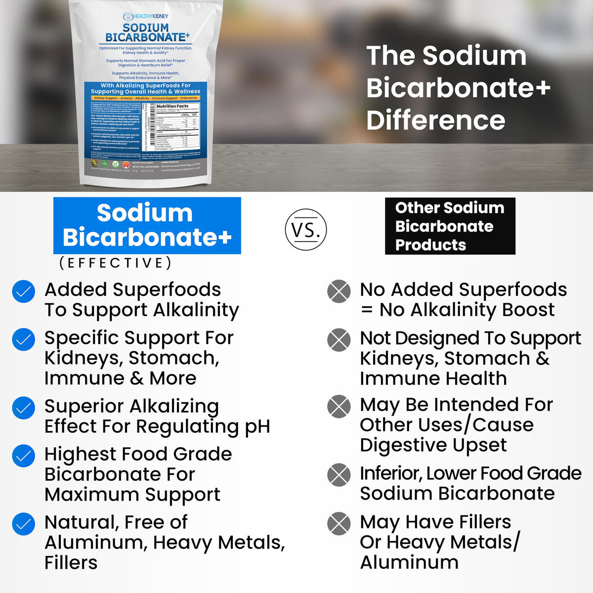 Kidney Restore Sodium Bicarbonate Alkaline Powder - 16 oz - image 6