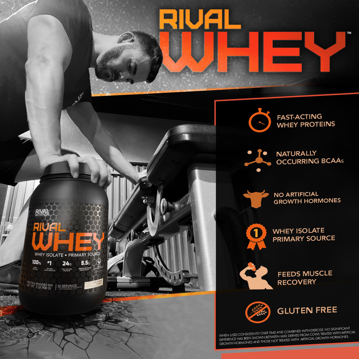Rival Nutrition Rival Whey Protein Powder Isolate - 10lb - image 2
