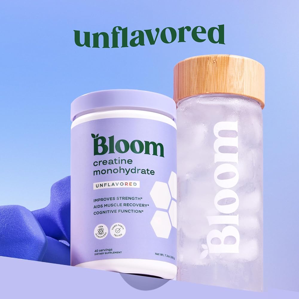 Bloom Nutrition Creatine Monohydrate Powder Unflavored - 40 Servings - image 2