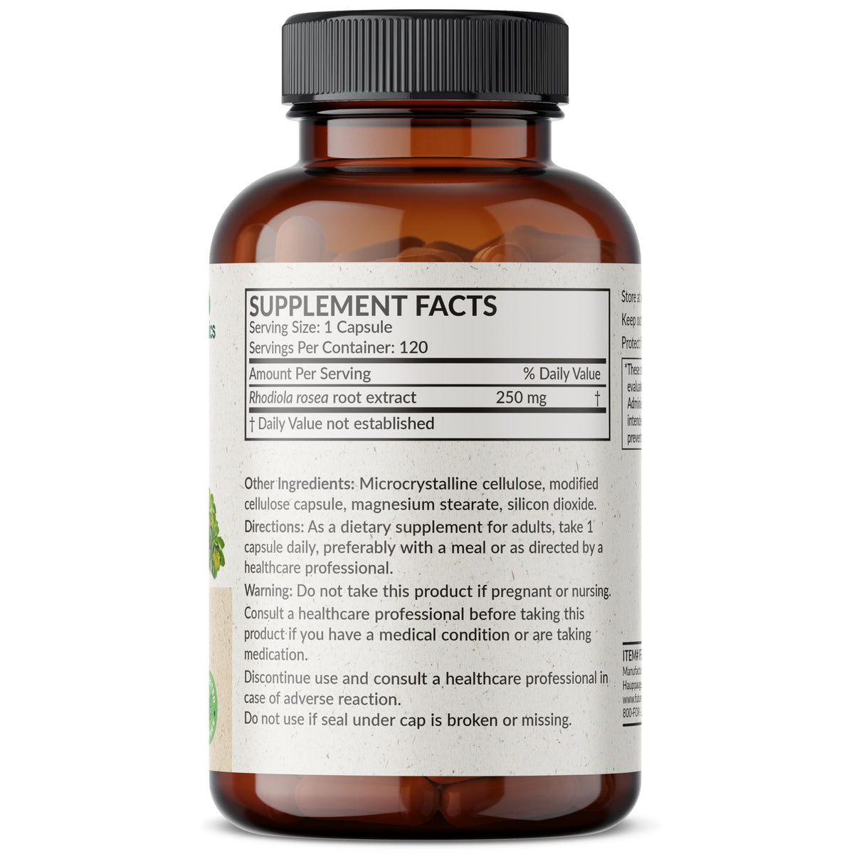Futurebiotics Rhodiola Rosea 1000 MG Adaptogenic Herb Supports Brain