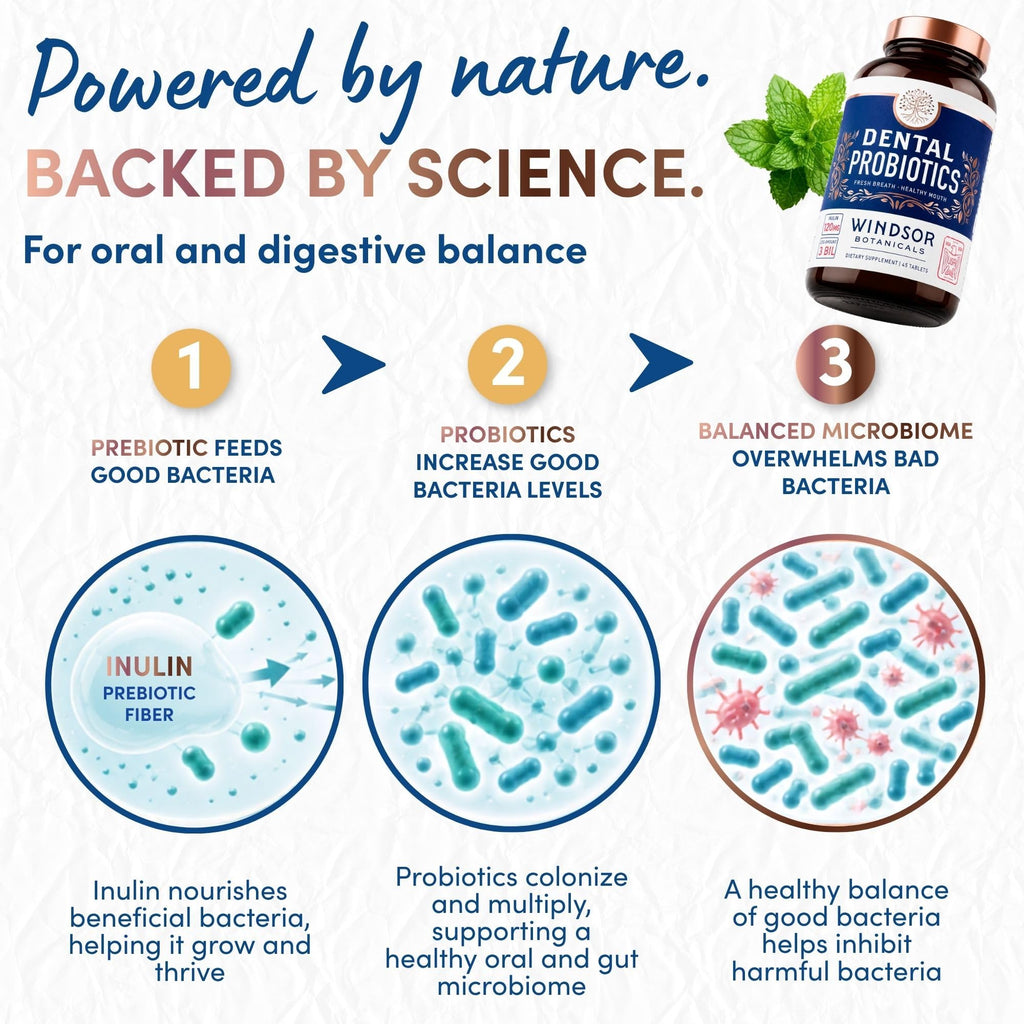 WINDSOR BOTANICALS Oral Probiotics for Teeth and Gums Variation