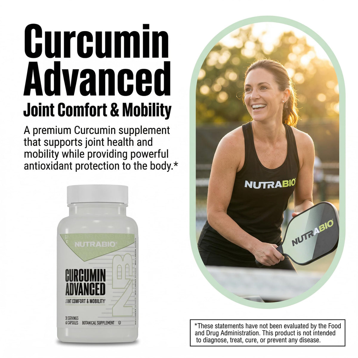 NutraBio Curcumin Advanced Digestion & Joint Support - 60 Capsules - image 6