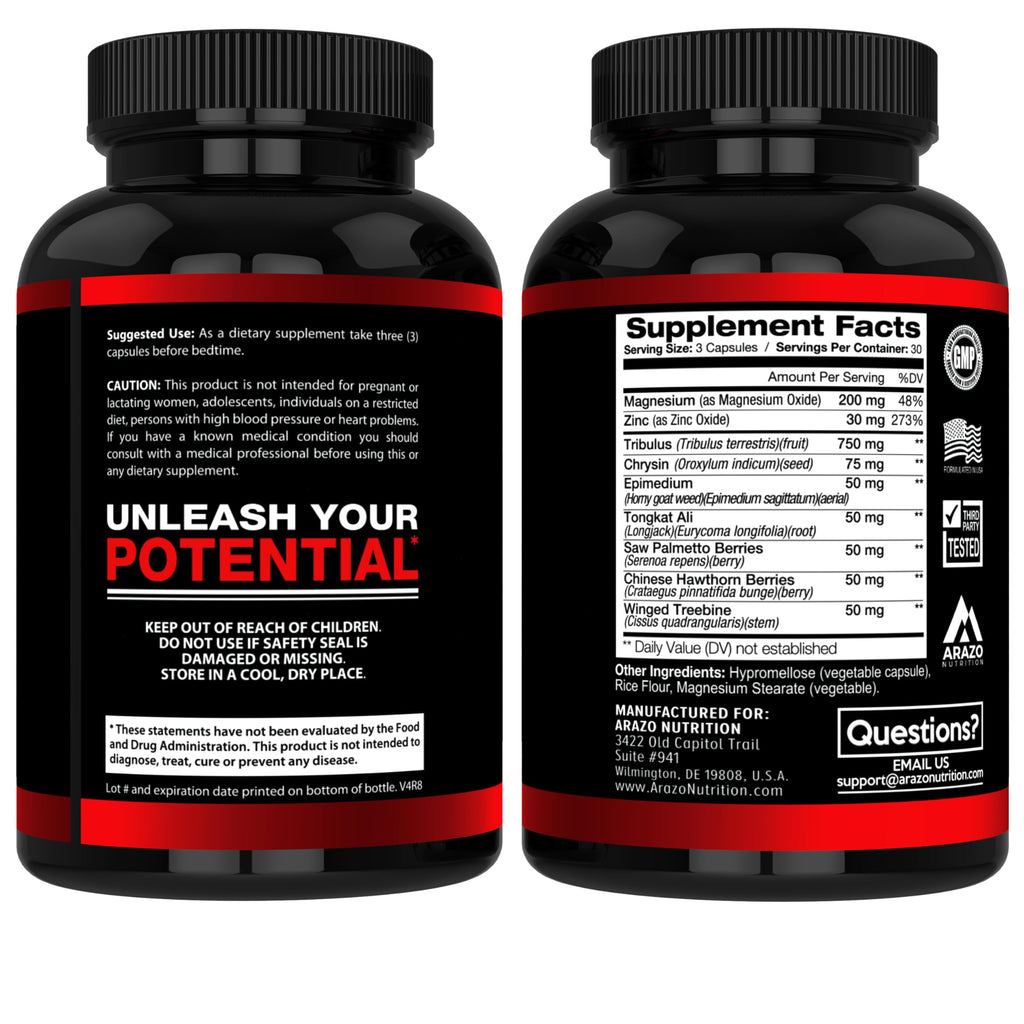 Arazo Nutrition TestoBoost Test Booster - 90 Capsules - image 3