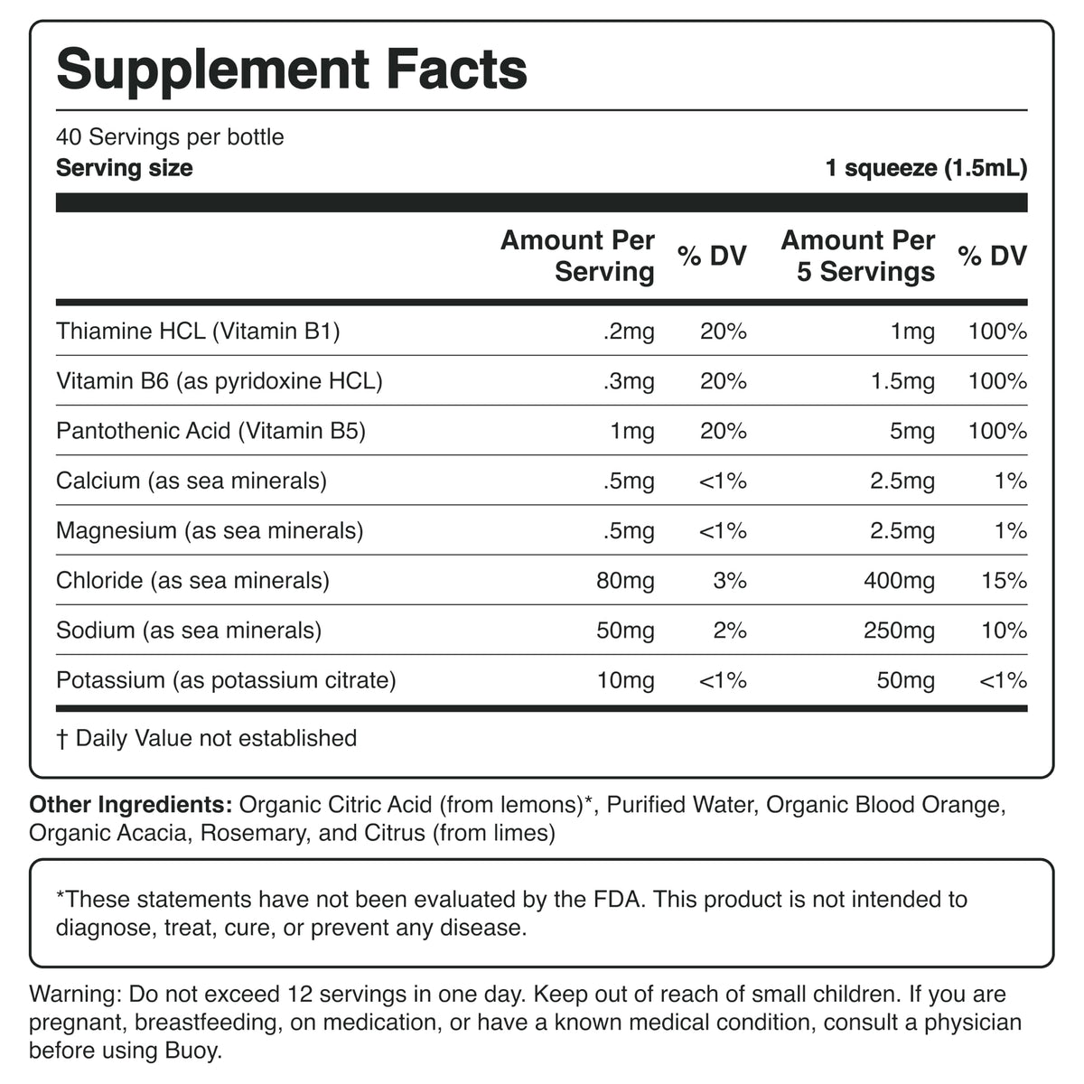 Buoy Electrolyte Drops Hydration Supplement - 120 Servings - image 9