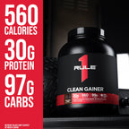 Rule 1 Clean Gainer - High-Protein Lean Gain Formula with 560 Calories