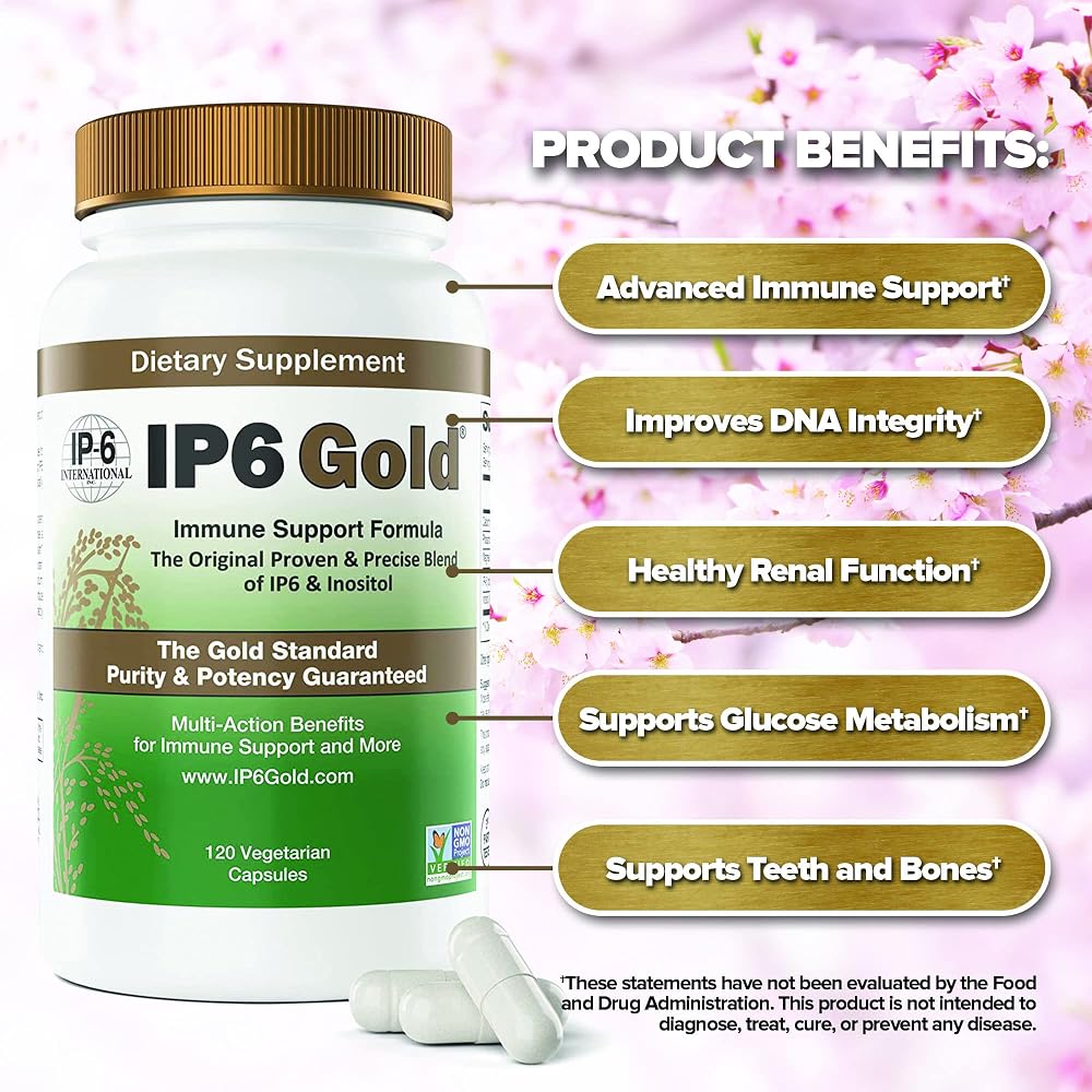 IP6 Gold Inositol Immune Support Formula - 120 Vegetarian Capsules - image 5
