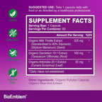 BioEmblem USDA Organic Liver Cleanse Milk Thistle - 60 Capsules - image 2
