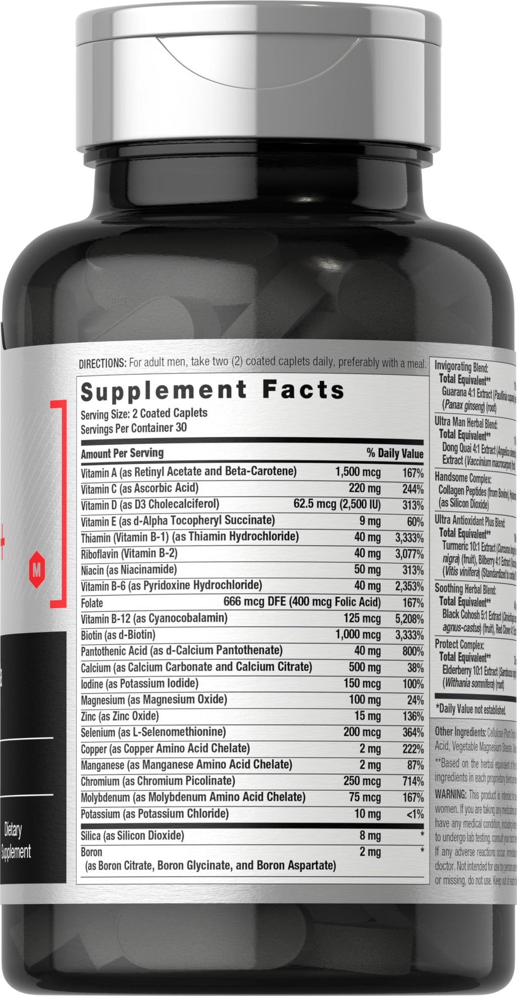 Horbäach Mens Multivitamins 50 Plus - 60 Caplets - image 2