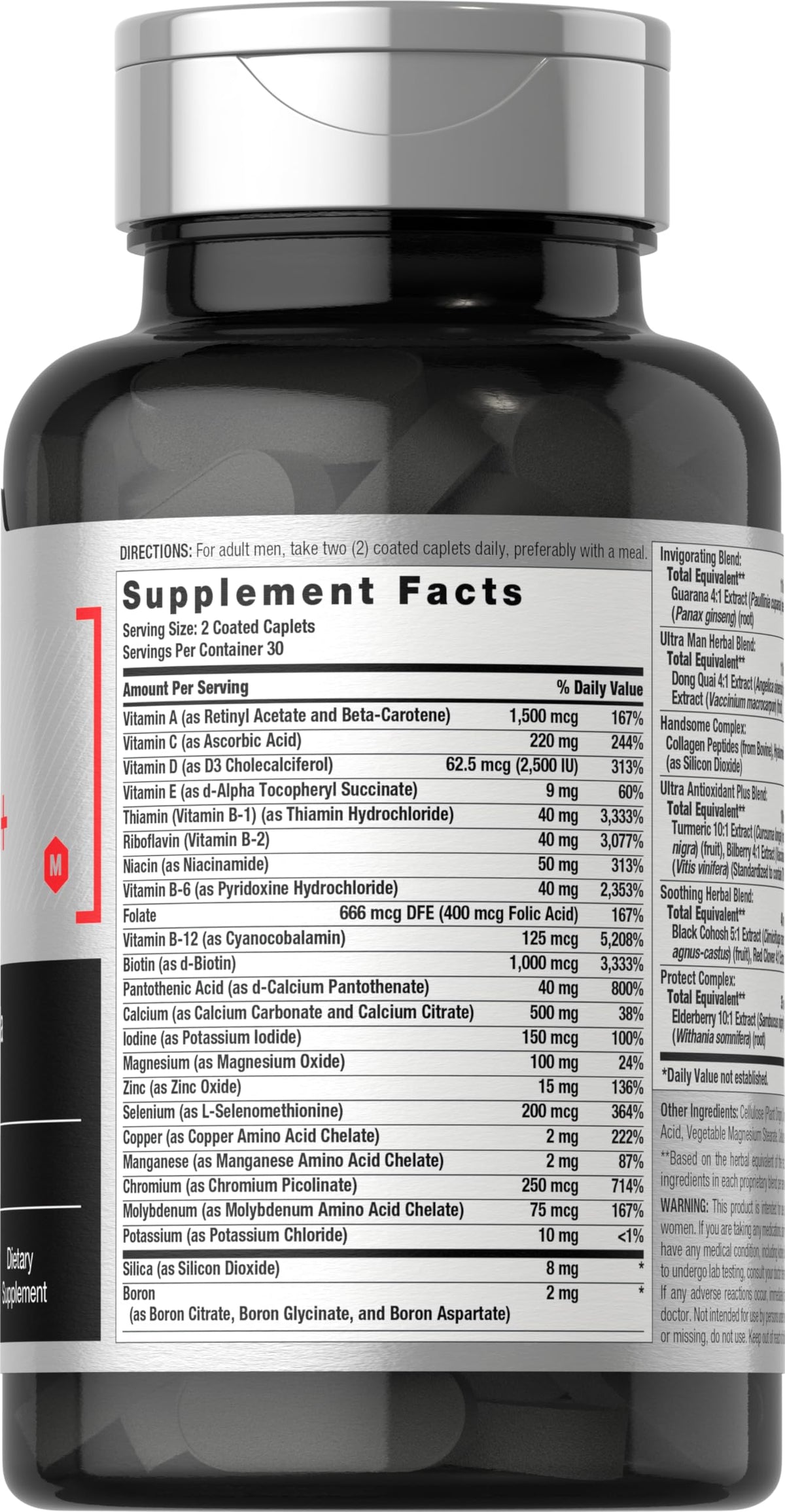 Horbäach Mens Multivitamins 50 Plus - 60 Caplets - image 2