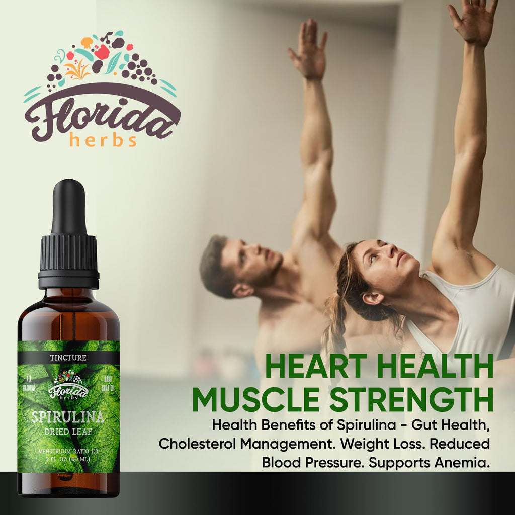 FLORIDA HERBS Spirulina Tincture Organic Extract - 2 oz - image 2