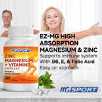 MgSport ZMA Supplement - 120 Capsules - image 3