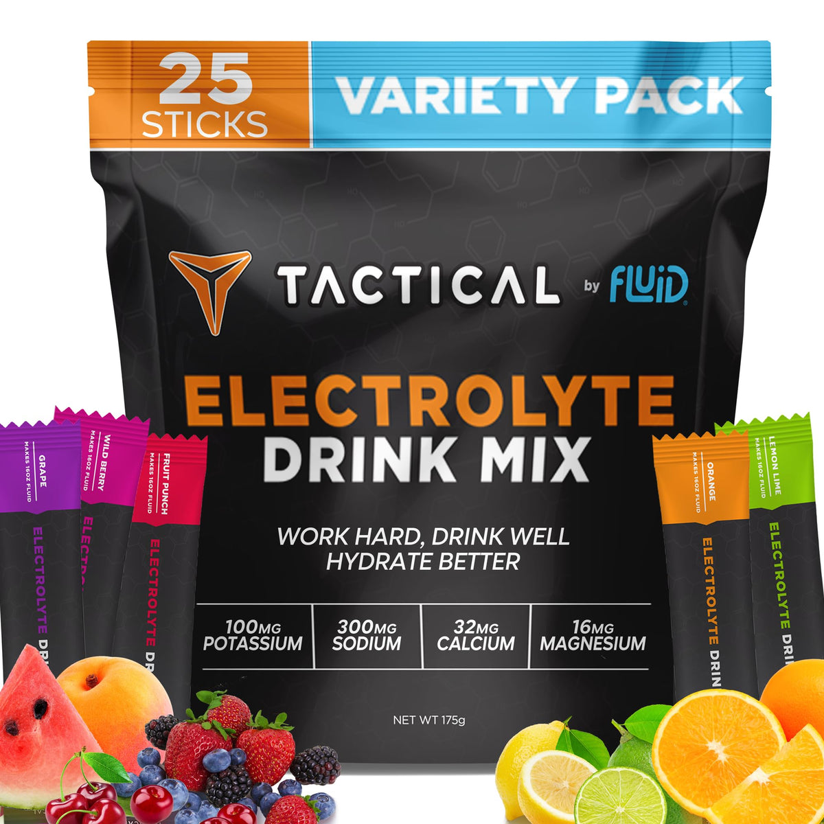 Fluid Tactical - 25 Count Electrolyte Powder