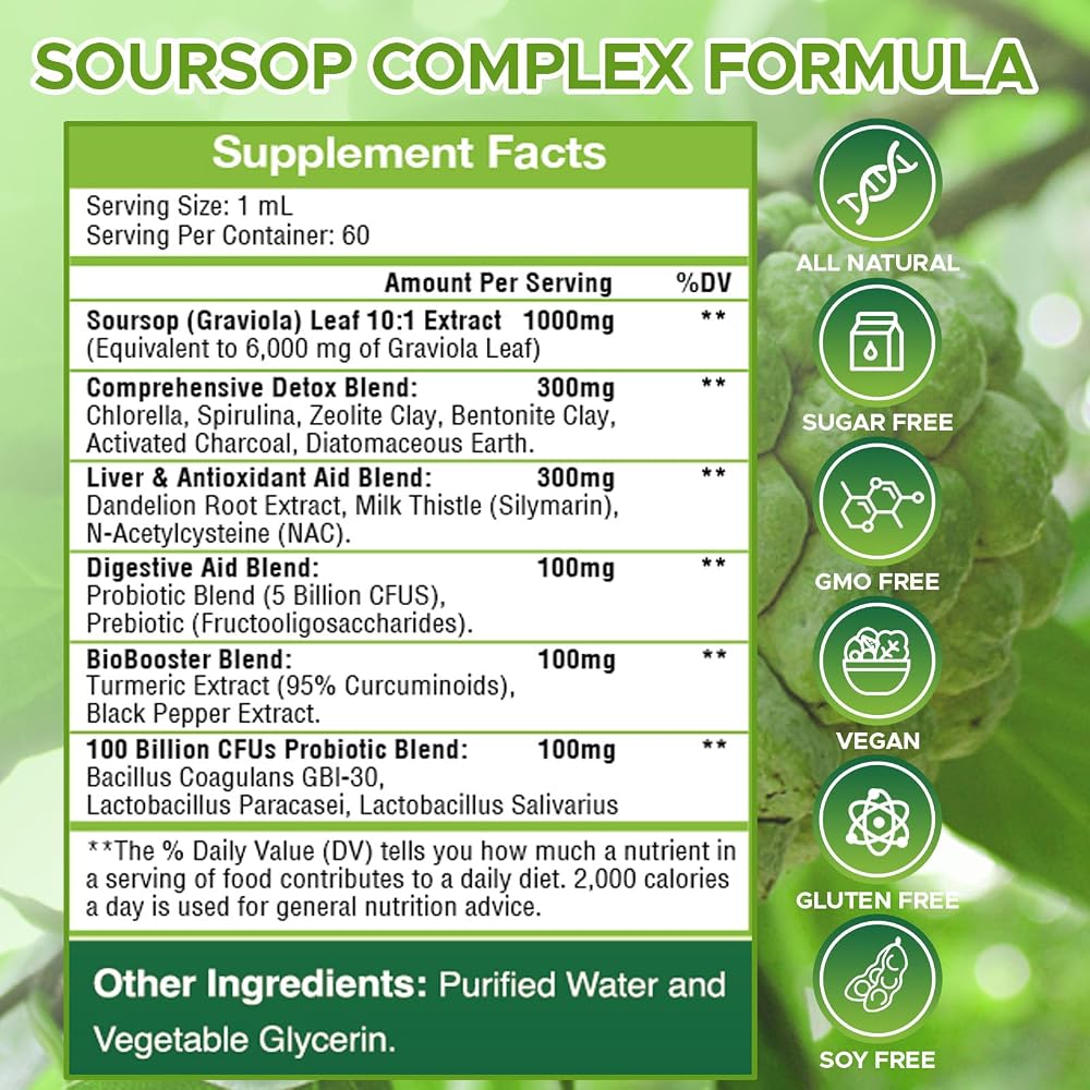 JUYIHEAL Soursop Graviola Liquid Drop