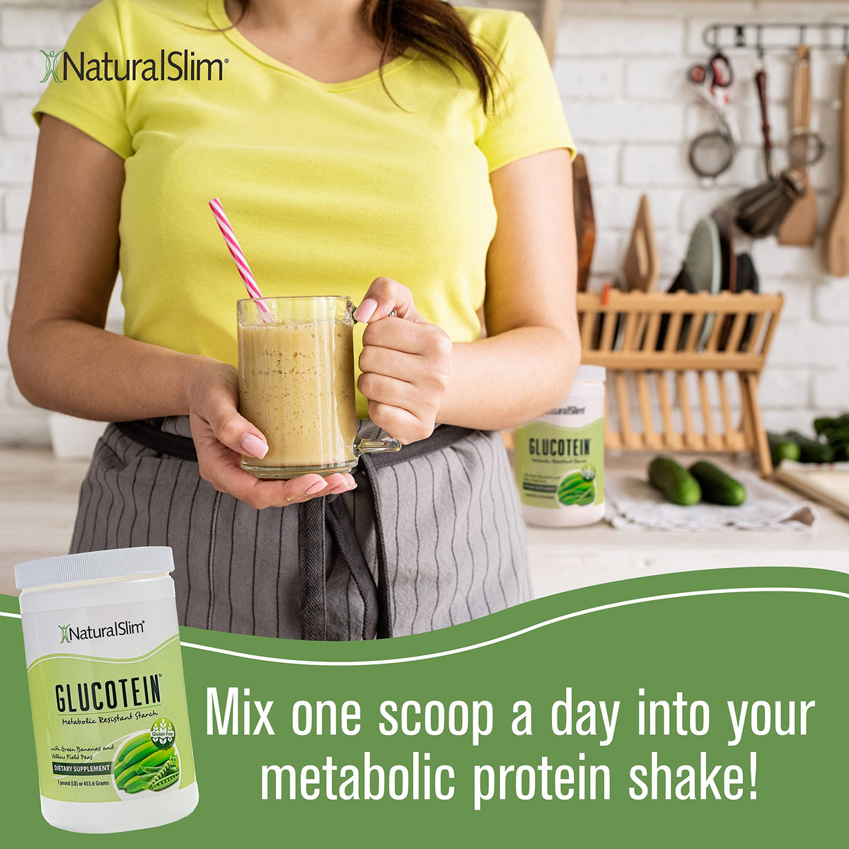 NaturalSlim Glucotein Prebiotic Resistant Starch Powder - 16 Servings - image 6