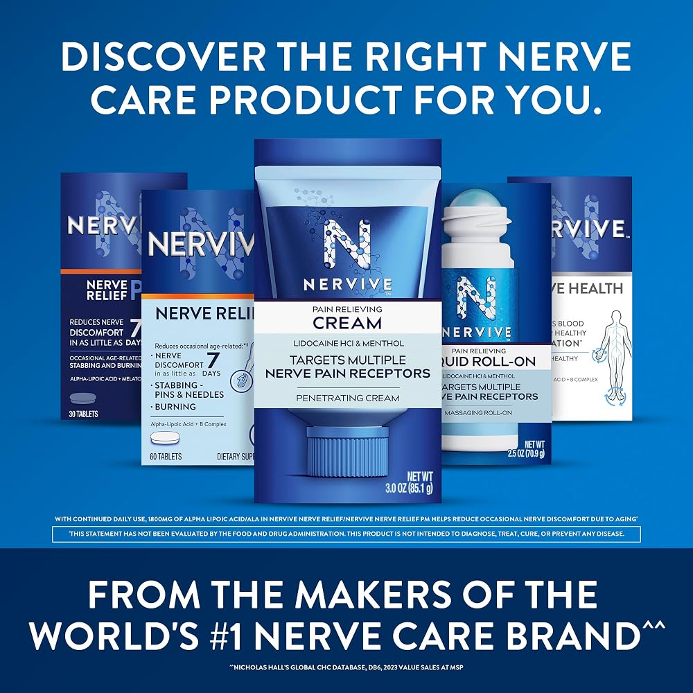 Nervive Nerve Relief PM Sleep Aid with Alpha Lipoic Acid - 30 Tablets - image 7