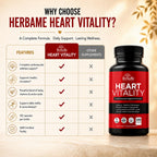 HerbaMe Heart Health Supplement for Circulation Support - 120 Capsules - image 5