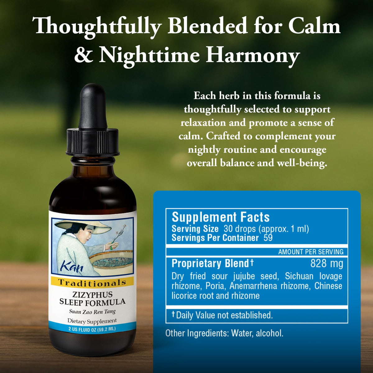 Kan Herbs Zizyphus Sleep Formula Herbal Extract - 2 fl oz - image 3