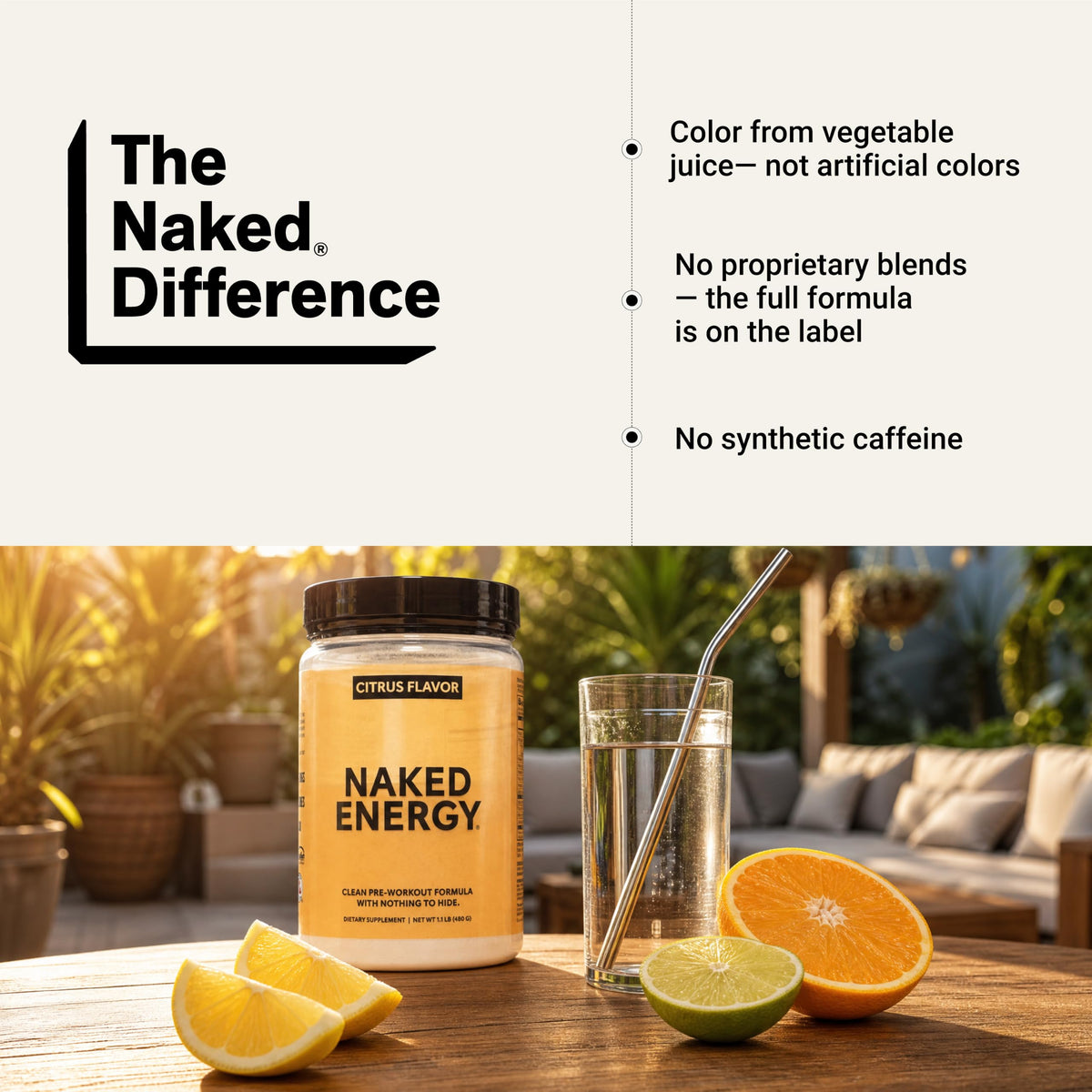 NAKED Citrus Energy Pre-Workout Powder - 30 Servings - image 6